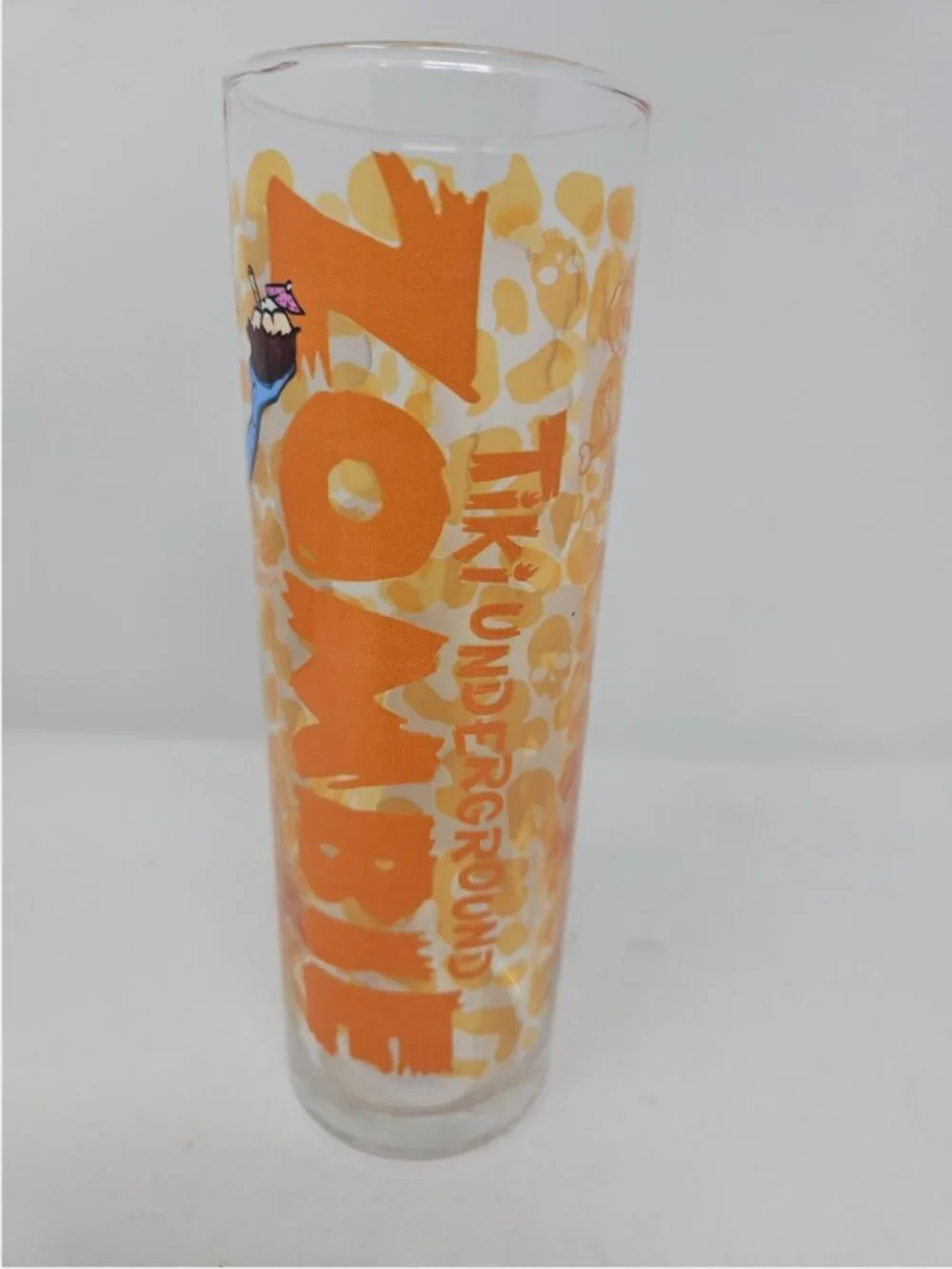Tiki Undergound Zombie Dead Dames Doktor Bill Tom Collins Highball Glass Lowbrow
